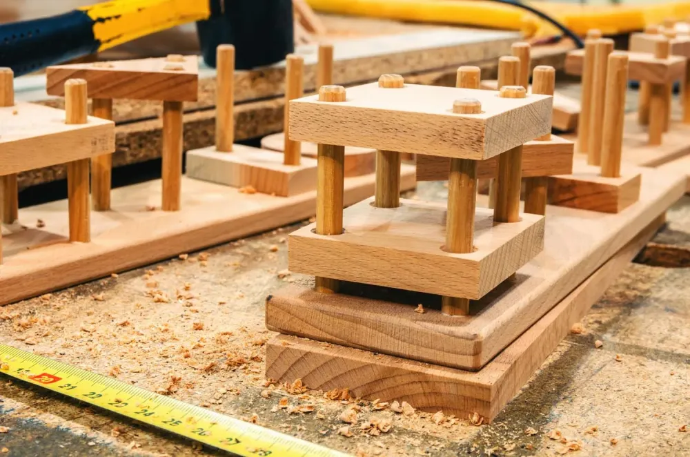 Création de jouet en bois à Moutonne